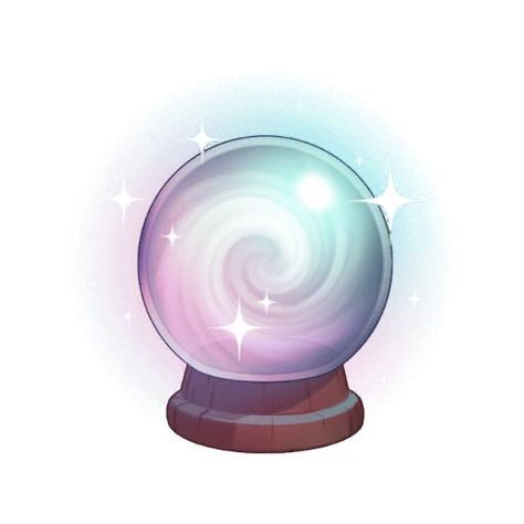 Look into my crystal ball... Figurine, Crystal Ball Animation, Crystal Ball Clip Art, Galaxy Crystal Ball, How To Draw A Crystal Ball, Crystal Ball Sticker, Magic Ball Illustration, Crystal Ball Aesthetic, Crystal Ball Drawing