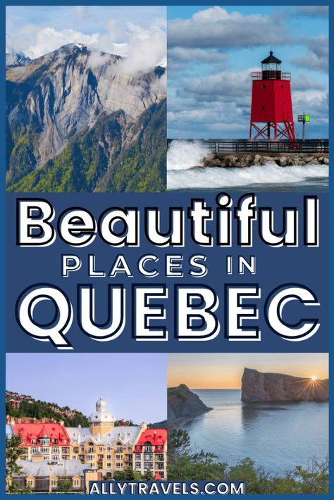This is the only travel guide you'll need to find all the most beautiful places in Quebec. This province promise some of the most beautiful fall landscapes, winter getaways, and romantic weekends.#Canada #CanadaTravel #CanadianTourism #Canadian #CanadianTravel #travelguide #Quebec #QuebecTravel #QuebecRoadtrip | Quebec things to do | Québec Canada | Visit Canada | Quebec travel | Quebec canada travel beautiful places Quebec National Parks, Quebec Travel Guide, Quebec Bucket List, Quebec In The Fall, Visit Quebec, Montebello Quebec, Travel Quebec, Canadian Travel Destinations, Quebec Travel