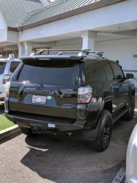 Blacked Out Toyota 4runner, Toyota Forerunner Black, Trd Off Road 4runner, Toyota 4runner Blacked Out, 4 Runner Toyota Aesthetic, 4runner Blacked Out, 4 Runner Toyota Interior, Black 4runner Blacked Out, 4runner Accessories Interior