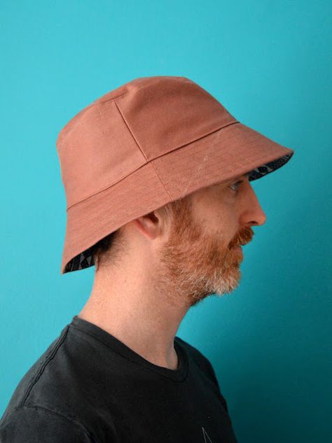 Tela, Mens Hat Patterns To Sew, Adult Bucket Hat Sewing Pattern Free, Mens Bucket Hat Pattern Free, Bucket Hat Diy Free Pattern, Diy Bucket Hat Free Pattern, Hat Patterns To Sew Free, Free Bucket Hat Pattern, Bucket Hat Diy