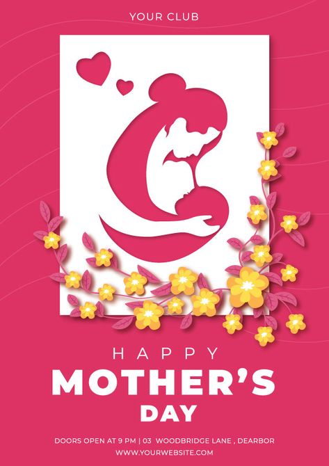 Happy Mothers Day Party Flyer Template#pikbest#Templates#Flyer Mothers Quotes, Mothers Day Party, Mother's Day Poster, Day Party Flyer, Mother Quote, Celebration Poster, Quotes Mother, Mothers Day Poster, Mothers Love Quotes