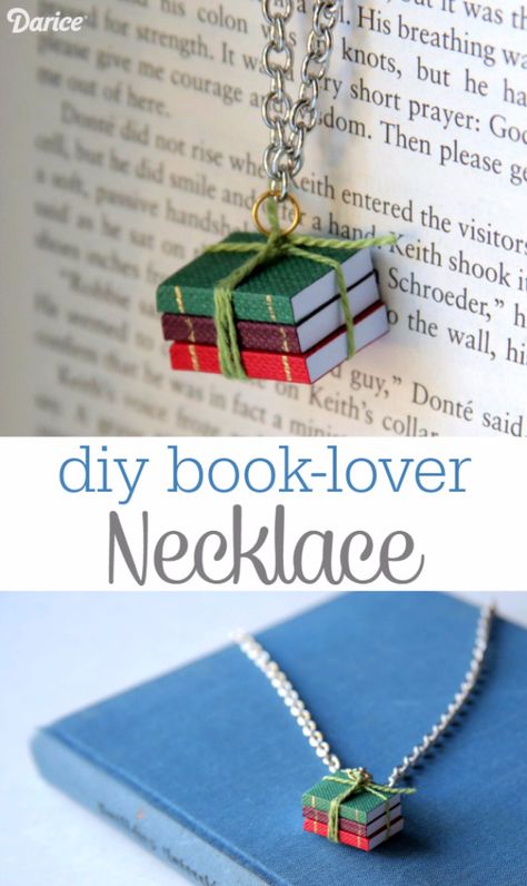 DIY Projects to Make and Sell on Etsy - DIY Book Lover Necklace - Learn How To Make Money on Etsy With these Awesome, Cool and Easy Crafts and Craft Project Ideas - Cheap and Creative Crafts to Make and Sell for Etsy Shops http://diyjoy.com/crafts-to-make-and-sell-etsy Diy Projects To Make And Sell, Diy Necklaces Tutorial, Diy Buch, Presente Diy, Craft Easy, Diy Cadeau, Diy Collier, Book Necklace, Etsy Diy