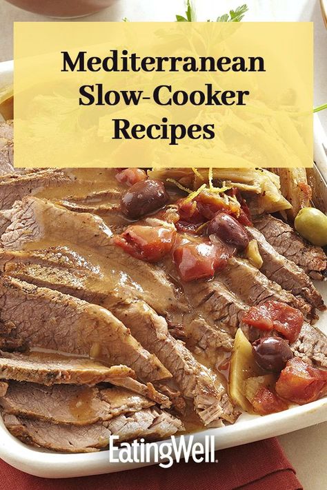 Mediterranean Diet Recipes Meat, Crock Pot Dash Diet Recipes, Mediterrean Diet Crockpot Recipes, Soups On Mediterranean Diet, Mediterranean Pork Chops Crock Pot, Mediterranean Crock Pot Recipes Healthy, Meditterean Diet Crockpot Recipes, Mediteranean Diet Crockpot, Meditterean Diet Recipes Crock Pot