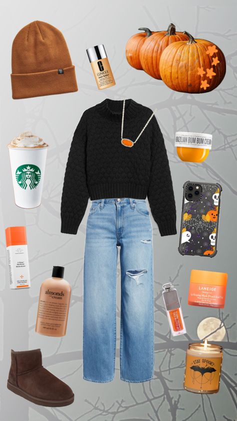 October Autumn Outfit, Preppy Outfits Halloween, Preppy Fall Things To Do, Halloween Comfy Outfit, Halloween Preppy Outfits, Fall Outfit Shuffle, Fall Outfits Vision Board, Halloween Costume Inspo Aesthetic, Halloween Outfit Ideas Aesthetic