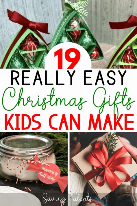 Christmas Gifts Kids Can Make, Homemade Holiday Gift Ideas, Gift Ideas For Children, Gifts Kids Can Make, Christmas Gift Ideas For Kids, Diy Christmas Gifts For Kids, Easy Homemade Christmas Gifts, Diy Cadeau Noel, Homemade Holiday Gifts