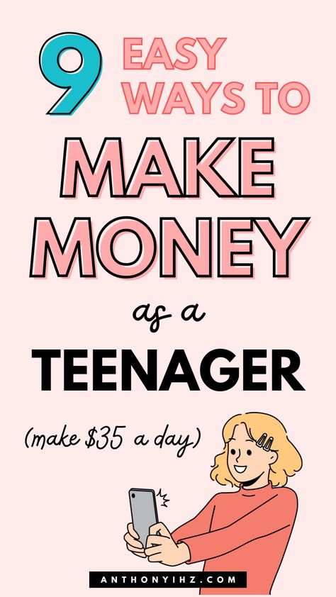 Are you looking for the best job apps for teenagers to make money online? Need some well paying online part time jobs for teenagers? Look no more, I have compiled the best money making tips for teens to make extra money weekly, daily, or monthly. Check out these 9 easy ways to make money as a teenager. These money making techniques for teens also include best apps and websites that pays teens, plus ways teens can earn money from home Making Money Teens, Earn Money Online Free, Apps For Teens, Easy Ways To Make Money, Money Saving Techniques, Money Apps, Teen Money, Online Writing Jobs, Jobs For Teens