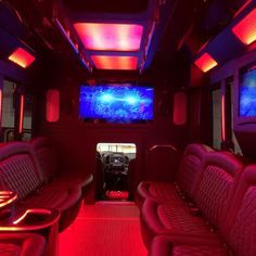 Limousin, Partybus Ideas, Bus Lighting, Party Bus Ideas, Party Bus Birthday, Limousine Interior, Bus Video, Bus Simulator Indonesia Skin Kerala Hd, Luxury Limousine