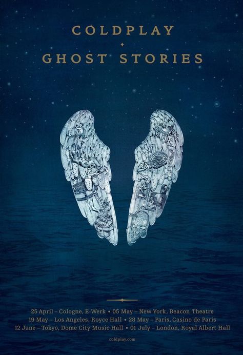 Coldplay's Ghost Stories • May 2014 Coldplay O, Coldplay Magic, Coldplay Ghost Stories, Coldplay Albums, Pochette Album, Florence The Machines, Musica Rock, Sky Full Of Stars, Sky Full