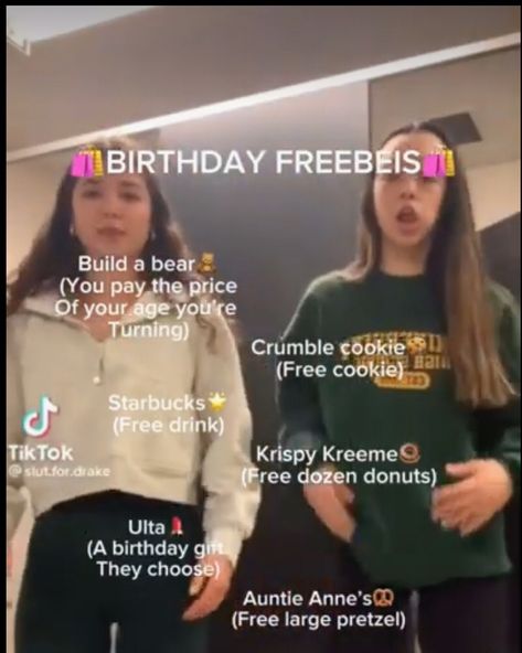 What Should I Get For My Birthday Ideas, Fun Stuff To Do On Your Birthday, Things To Send To Your Friend On Their Birthday, Free Things You Get On Your Birthday, What To Want For Your Birthday, Birthday Freebies Without App, Places You Can Get Free Things On Your Birthday, What Should I Do For My 13th Birthday, Things To Get For Free On Your Birthday