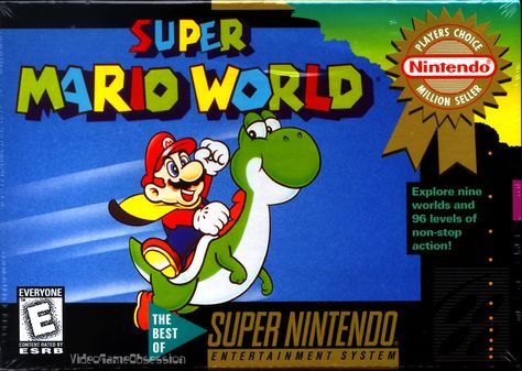 Yoshi literally blew my mind when I first caught sight of him. Super Nintendo Games, Video Game Collection, 90s Memories, Mario Nintendo, Mario Games, Super Mario World, Video Game Rooms, Tennessee Williams, Nes Games