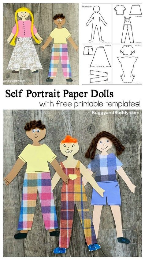 Paper Dolls Made Easy: Free DIY Templates to Print Ece Activities, Paper Doll Craft, Paper Doll Printable Templates, Clothing Templates, Paper Puppets, Paper Doll Template, Art Area, Paper Dolls Printable, Craft Projects For Kids