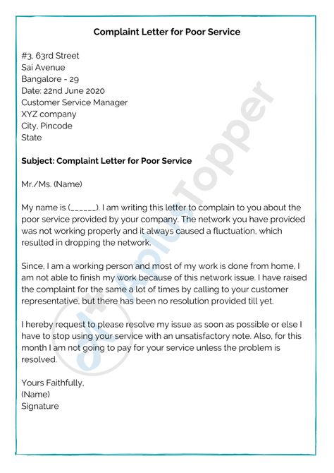 Complaint Letter Format | Samples, How to Write a Complaint Letter? - A Plus Topper Formal Email Writing Samples, Email Writing Samples, Complaint Letter Sample, Formal Letter Writing Format, Professional Responses, Informal Letter Writing, Letter Writing Format, Informal Letter, English Letter Writing