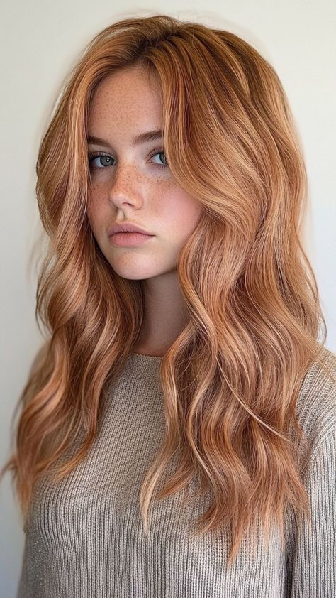 Dirty Blonde Wonders: 25 Hair Ideas for 2024 Bonito, Strawberry Blonde With Brown Eyes, Strawberry Blonde Hair With Brown Eyes, Lived In Strawberry Blonde, Dirty Strawberry Blonde Hair, Subtle Strawberry Blonde, Blonde With Strawberry Blonde Lowlights, Dimensional Strawberry Blonde, Light Strawberry Blonde Hair