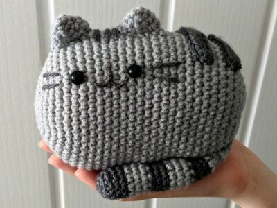 Kawaii, Amigurumi Patterns, Pusheen Knitting Pattern, Pusheen Cat Crochet Free Pattern, Crochet Pusheen Cat, Crochet Pusheen, Free Crochet Amigurumi, Crochet Heart Pattern, Crochet Edging Patterns