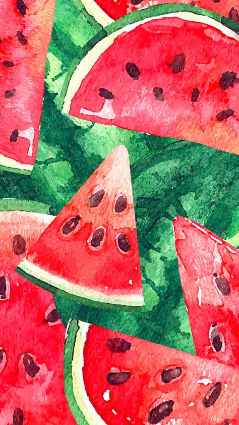 #illustration #drawing #artwork #watercolorillustration #artist #aquarell #daily #watercolorartist #watercolors #artistsoninstagram #sketch #aquarela Watermelon Art Illustrations, Wall Painting Ideas Easy, Modern Wall Painting Ideas, Wall Painting Ideas Living Room, Melon Illustration, Frutas Aesthetic, Painting Ideas Living Room, Watermelon Art Painting, Wall Painting Ideas Aesthetic