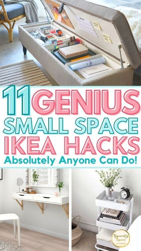 Clean Room Motivation, Easy Storage Hacks, Farmhouse Trim, Ikea Desk Hack, Storage Hacks Diy, Garden Tool Organization, Cabin Furniture, Easy Ikea Hack, Vacuum Storage Bags