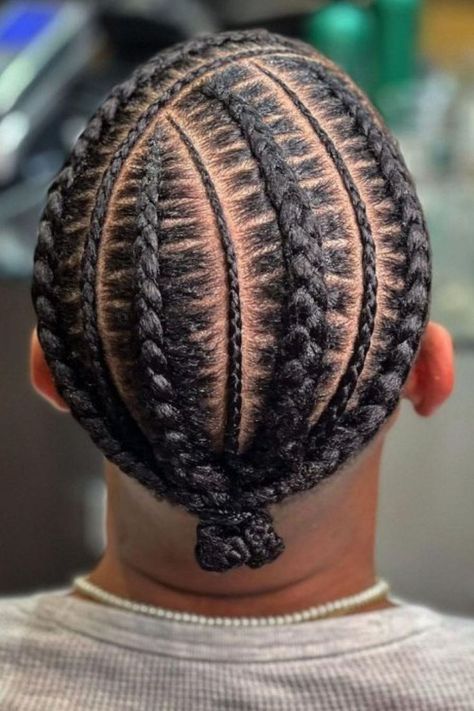 Cornrows Into A Low Bun Male Braids Hairstyles, Male Braids, Cornrow Braids Men, Cornrow Styles For Men, Black Baby Hairstyles, Mens Twists Hairstyles, Hair Braid Patterns, Twist Braid Styles, Toddler Braided Hairstyles