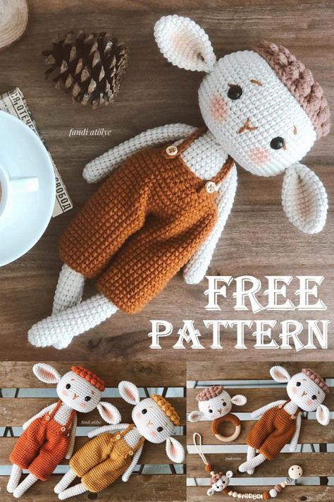 Amigurumi Lamb Baby Free Pattern - Amigurumi toys Large Crochet Animals Free Pattern, Sheep Crochet Pattern Free, Animal Amigurumi Free Pattern, Amigurumi Toys Free Pattern, Sheep Amigurumi Free Pattern, Amigurumi Free Pattern Pdf, Bunny Amigurumi Free Pattern, Amigurumi Lamb, Amigurumi Sheep