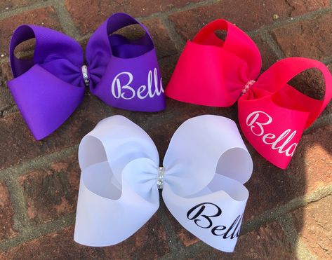 Cheer Bows, Custom Cheer Bows, Large Hair Bows, Personalized Baby Girl, Girl Hair Bows, Personalized Monogram, Girls Bows, Baby Boutique