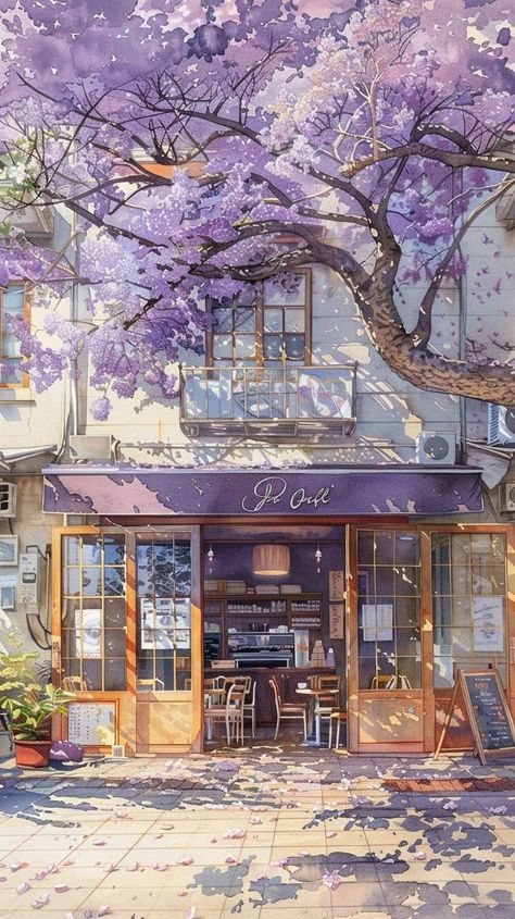 ☾~.~☕️follow me☕️~.~☾ Hd Lofi Wallpapers, European Coffee Shop, Imagination Wallpaper, Peaceful Anime, Study Chill, Anime Sceneries, Chill Hip Hop, Landscape Anime, European Coffee