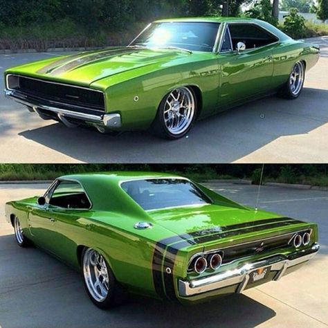 1968 Dodge Charger. @ClassicsDaily via Instagram Dodge Charger 1968, Kereta Sport, Auto Jeep, 1968 Dodge Charger, Dodge Charger Rt, Charger Rt, Auto Retro, Bmw Autos, Dodge Muscle Cars