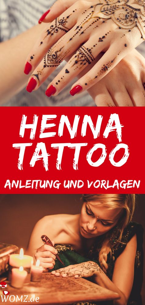 Henna Tattoo selber machen - Anleitung mit Vorlagen. Ich zeige dir in dieser Anleitung, wie du ein Henna Tattoo ganz einfach selber machen kannst. Außerdem findest du jede Menge Vorlagen, Muster und Motive, die dich für diesen ornamentalen Körperschmuck inspirieren. So einfach lässt sich Henna auftragen. Probier's aus. #henna #tattoo #hennatattoo #anleitung #motive #vorlagen #muster Hand Tattoos, Henna Tattoos, Henna Motive, Hanna Tattoo, Henna Tatoo, Henna Tattoo Hand, Tattoo Henna, Henna Tattoo, Henna