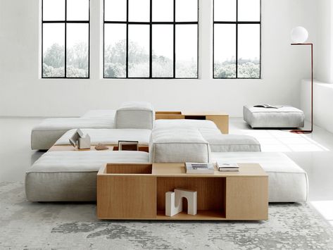 Extrasoft Storage Unit by Living Divani enriches the Extrasoft modular sofa collection designed by Piero Lissoni, introducing in 2022, contrasting elements that create an interval to the seating line.Extrasoft Storage Unit are a great way to create rhythm in the composition of Extrasoft modular sofas. The solid wood, either natural or stained, contrasts with the soft upholstery, accompanying the square shape in a rigorous manner. The alternation of empty and full volumes provides the usefulness Living Divani Sofa Extrasoft, Extrasoft Living Divani, Living Divani Sofa, Modular Sofas, Piero Lissoni, Modular Furniture, Miami Design, Design District, Interior Projects