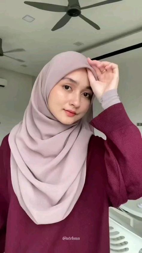Malaysian Hijab Tutorial, Hijab Chest Coverage, Pashmina Style Hijab Simple, Tutorial Hijab Bella Square, Hijab Without Undercap, Tudung Shawl Style, Tutorial Pasmina Simple, How To Wear Hijab With Glasses, Tutorial Kerudung Pasmina