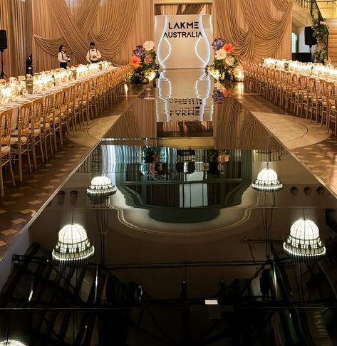 Our custom runway backdrop with neon lighting effects brought a vibrant, modern touch to the event. @lakmeaustralia Styling, Decor, flowers and set up by @museweddingsandevents Neon, Runway Backdrop, Decor Flowers, May 22, Neon Lighting, Wedding Events, Muse, Bring It On, Weddings