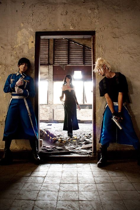 Fullmetal Alchemist Fma Genderbend, Fullmetal Alchemist Cosplay, Cosplay Fashion, Riza Hawkeye, Alphonse Elric, Roy Mustang, Awesome Cosplay, Epic Cosplay, Kaichou Wa Maid Sama