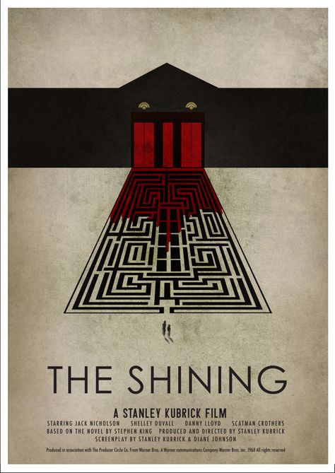 The Shining, Elevator, Maze, B,W,R Movie Friday, Film Vintage, Graphisches Design, I Love Cinema, Horror Posters, Movie Posters Design, Minimal Movie Posters, Horror Movie Posters, Cinema Posters