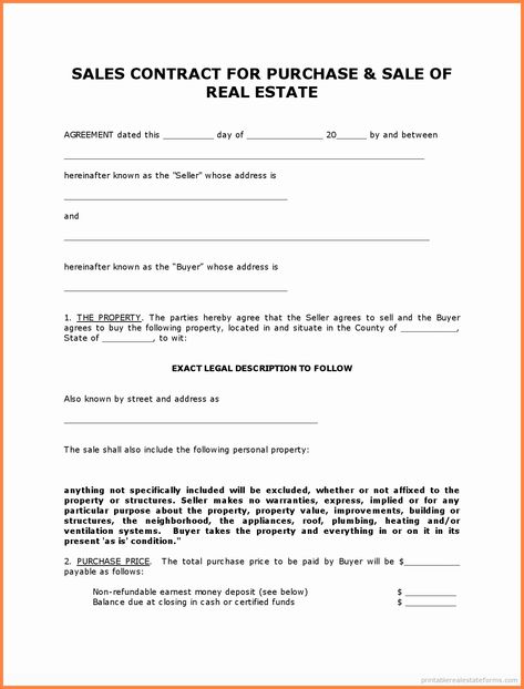 Simple Home Purchase Agreement Fresh 4 for Sale by Owner Purchase Agreement form Land Purchase, Real Estate Contract, Real Estate Forms, Rental Agreement, Rental Agreement Templates, Purchase Agreement, Purchase Contract, Legal Forms, Contract Agreement