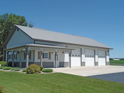 Metal Shop Houses, Pole Barn Designs, Metal Garage Buildings, Metal Shop Building, Morton Building, Metal House Plans, Steel Building Homes, Metal Building Home, Pole Barn House Plans