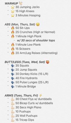 Summer Body Workout Plan, Comidas Fitness, All Body Workout, Summer Body Workouts, Workout For Flat Stomach, Body Workout Plan, Workout Plan Gym, Weight Workout Plan, At Home Workout Plan