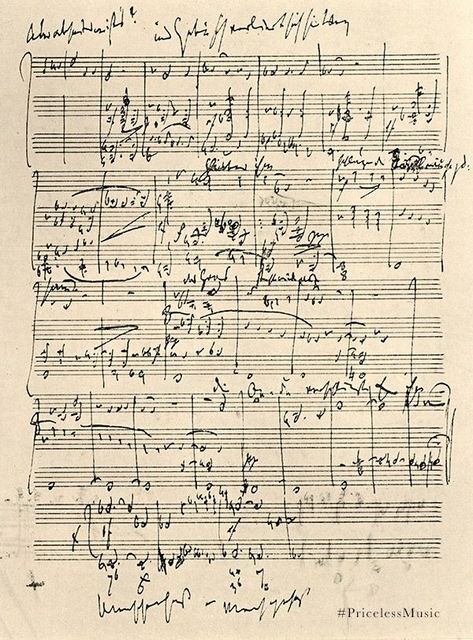 Brahms music manuscript Guitar Music Sheets Aesthetic, Alto Saxophone Sheet Music, Music Printables, Music Manuscript, Clarinet Sheet Music, Jazz Sheet Music, Music Visualization, Music Rhythm, Violin Sheet Music