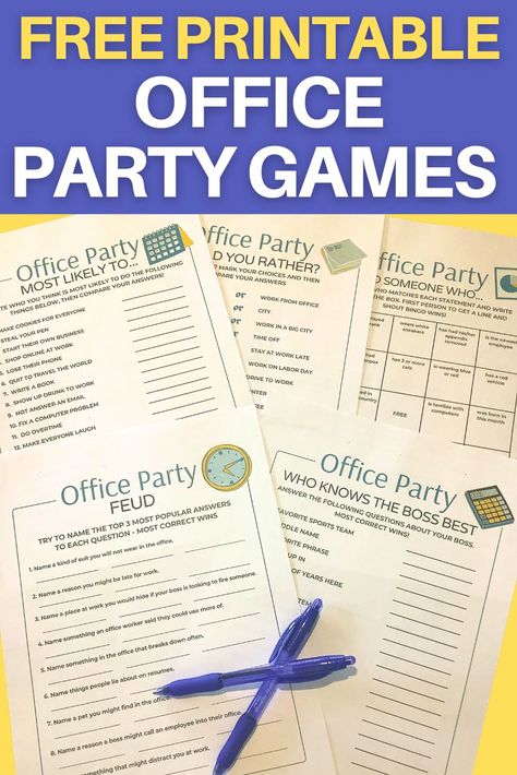 printable office party games Fun Games For Coworkers, Easy Office Christmas Party Games, Office Engagement Activities, Dispatcher Week Games, March Employee Engagement, Fun Games For Office Parties, Employee Appreciation Games The Office, Fun Teacher Staff Games, Coworker Games Fun