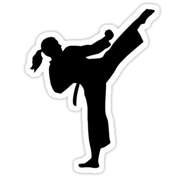 Karate girl woman Sticker Balayage, Karate Tattoos For Women, Aesthetic Taekwondo, Wallpaper Taekwondo, Taekwondo Drawing, Taekwondo Wallpaper, Taekwondo Workout, Taekwondo Art, Karate Tattoos