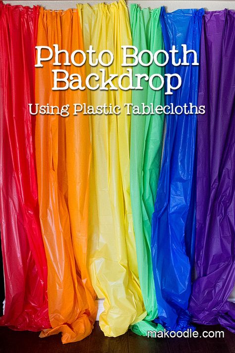 Diy Fotokabine, Baby Shower Photo Booth, Rainbow Parties, Diy Baby Shower Decorations, My Little Pony Party, Rainbow Photo, Diy Rainbow, Party Table Cloth, Party Hacks