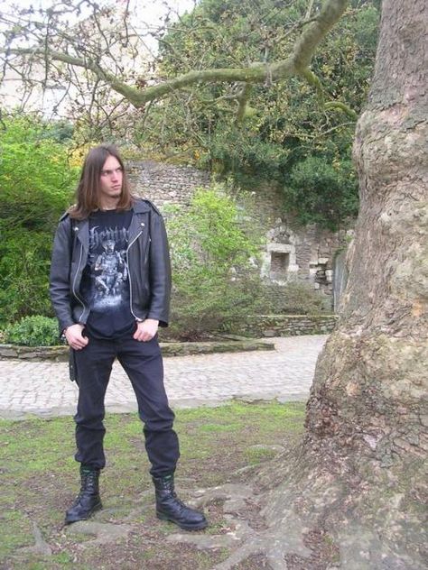 Black Metal Fashion Men, Male Metalhead Outfit, Heavy Metal Fashion Mens, Metalhead Guy Outfit, Heavy Metal Outfit Men, Black Metal Outfit Men, Metalhead Outfits Men, Metal Style Men, Metalhead Outfit Men