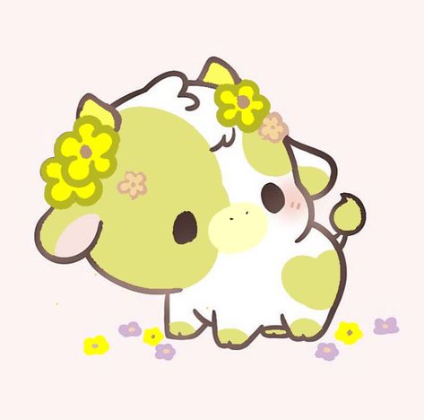 Cow Drawings, Cartoon Cows, Kawaii Cow, Cow Drawing, Cartoon Cow, Fluffy Cows, Iphone Wallpaper Kawaii, Very Cute Dogs, Cute Animal Clipart