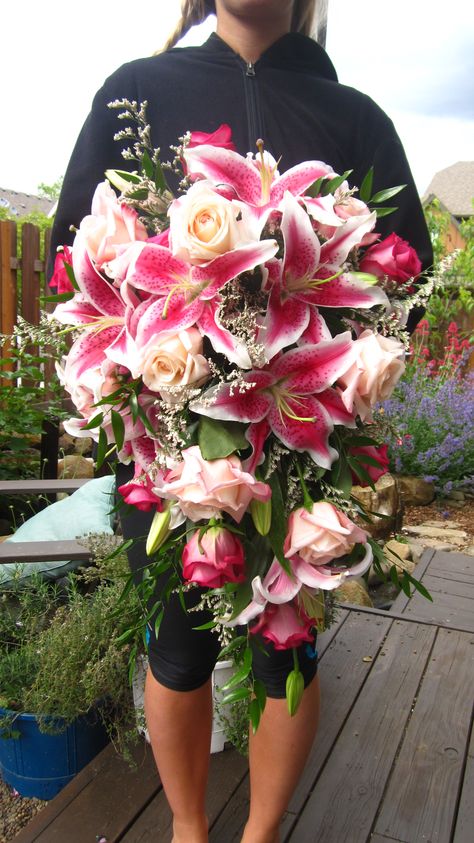 Bouquets Of Lilies, Hibiscus Flower Bouquet Wedding, Star Gazer Lily Bouquet Wedding, Wedding Bouquet Lilies, Tigerlily Bouquet, Stargazer Lilly Bouquet, Lilly Wedding Bouquet, Stargazer Lily Wedding Bouquet, Lilly Bouquets