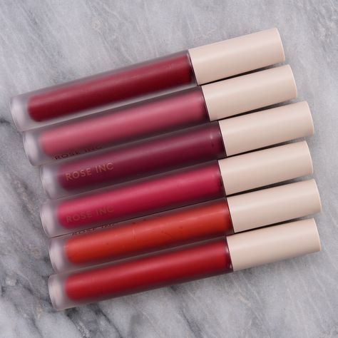 Rose Inc Lip Cream is a new, liquid lipstick that has a satin-matte finish and is available in 12 shades. Here are swatches! Rose Inc Lipstick, Revlon Super Lustrous Lipstick Swatches, Revlon Rose Velvet, Revlon Blush, Popular Lipstick, Rose Inc, Revlon Super Lustrous Lipstick, Skin Advice, How To Match Foundation