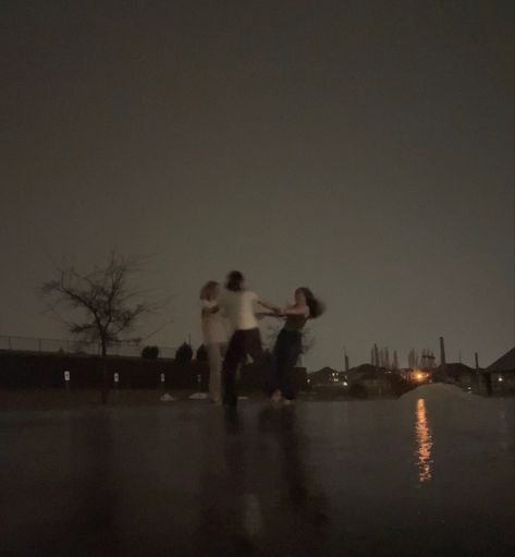 Dancing Aesthetic In The Rain, Friends Out Aesthetic, Rain Aesthetic With Friends, Person In The Rain Aesthetic, Dancing In The Rain With Friends, Dancing In The Rain Friends, Aesthetic Dancing Pictures, Happy Rain Aesthetic, Dancing On My Own Aesthetic