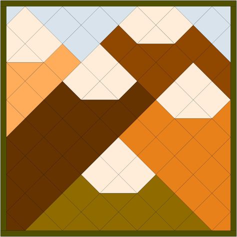 17 Majestic Mountain Quilt Pattern Ideas to Try Nature, Mod Mountains Quilt, Mountain Quilt Block, Quilt Pattern Ideas, Mountain Quilt, Mountain Quilt Pattern, Arrow Quilt, The Hills Are Alive, Love For Nature