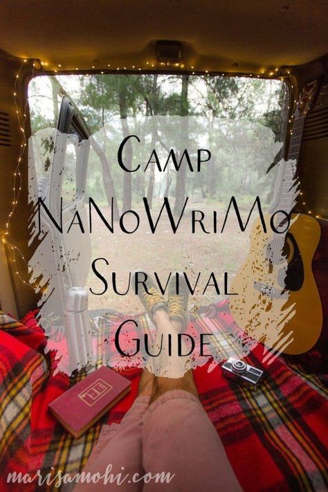 Camp Nanowrimo, National Novel Writing Month, Writing Retreat, Writing Games, Writing Goals, Survival Supplies, Writing Lessons, Writing Ideas, Writing Advice