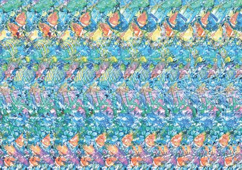 The Hidden History of Magic Eye, the Optical Illusion That Briefly Took Over the World  How a 1990s op-art phenomenon went from a tech-spec magazine to households everywhere.  Words by Liz Stinson Illusion Pics, Magic Eye Posters, History Of Magic, Optical Illusions Pictures, Magic Eye Pictures, Eye Illusions, Illusion Pictures, Eye Images, 3d Optical Illusions