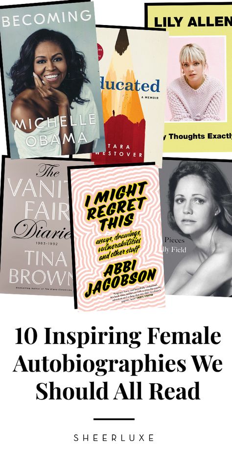 Must Read Books | Inspiring Females | Autobiographies Autobiography Books To Read, Books For Smart Women, Biography Books To Read, Book Cover Biography, Best Autobiographies To Read, Best Biographies To Read, Autobiographies To Read, Biographies To Read, Book Cover Inspiration