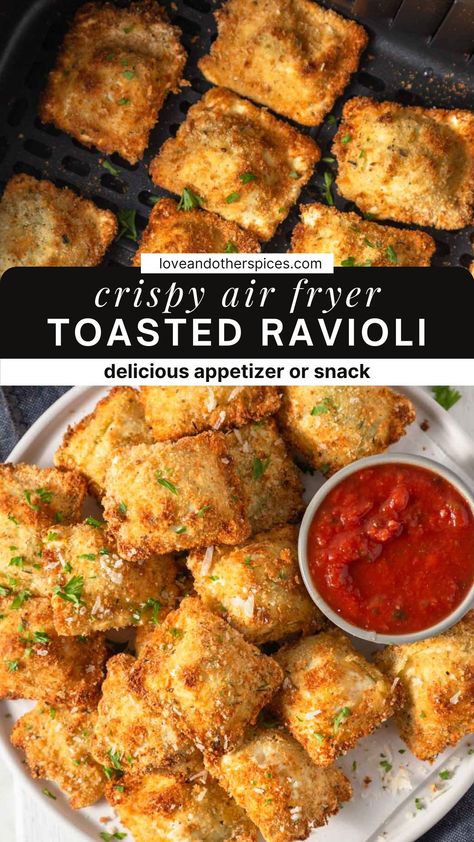 Air Fryer Ravioli, New Air Fryer Recipes, Air Fryer Recipes Snacks, Healthy Version, Air Fried Food, Air Fryer Oven Recipes, Air Fyer Recipes, Air Fry Recipes, Air Frier Recipes