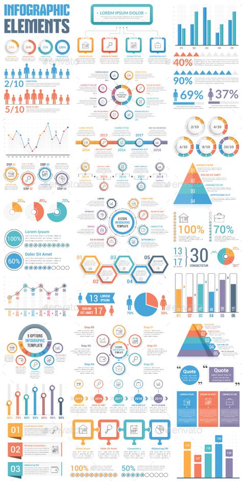 Diagramme Design, Infographic Design Ideas, Infographic Data Visualization, Infographic Icons, Infographics Ideas, Pinterest Infographic, Flow Chart Design, Data Visualization Infographic, Professional Infographic