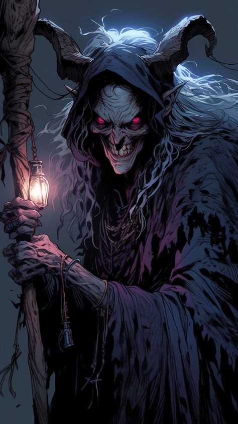 Night Hags. The epitome of 'wicked witch'. They invade dreams and cause horrific nightmares, harvesting the soul of the victim. The simple presence of a Hag in the area would cause all sorts of strife and despair to a nearby village. A coven with a Night Hag was incredibly deadly Night Hag Art, Fantasy Hag Art, Hag Dnd Art, Night Hag Dnd, Dnd Hags Art, Hag Fantasy Art, Hag Character Design, Dnd Monster Art, Hag Dnd